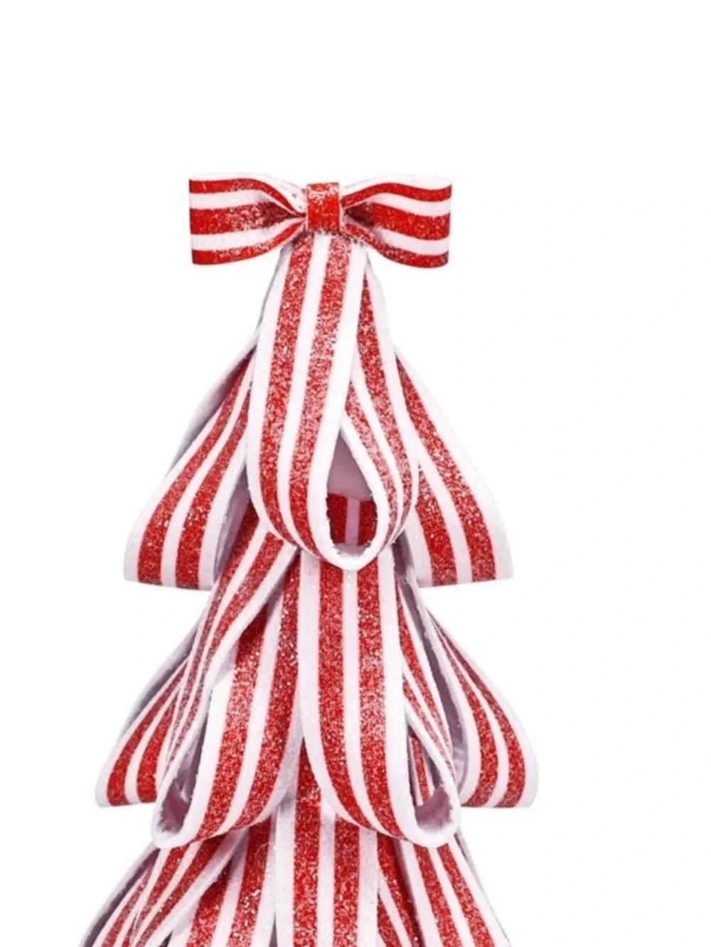 Target Bullseye Playground set of 2 8” Peppermint Ribbon Trees, New